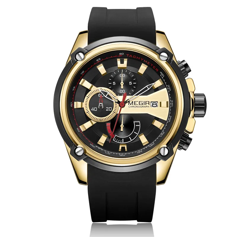 MEGIR Chronograph Men Sport Watch Male Silicone Automatic Date Quartz Watches Men Luxury Brand Waterproof Relogio Masculino
MEGIR Chronograph Men Sport Watch Male Silicone Automatic Date Quartz Watches Men Luxury Brand Waterproof Relogio Masculino