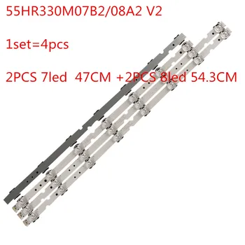 4PCS/set LED Backlight Lamp strip For TCL 55F6 55L2 4C-LB5508-HR03J 55HR330M07B2/08A2 V2
4PCS/set LED Backlight Lamp strip For TCL 55F6 55L2 4C-LB5508-HR03J 55HR330M07B2/08A2 V2