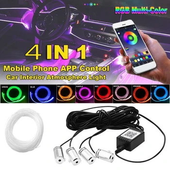 RGB LED Strip Light APP Bluetooth Control for Car Interior Atmosphere Light Lamp U90C
RGB LED Strip Light APP Bluetooth Control for Car Interior Atmosphere Light Lamp U90C