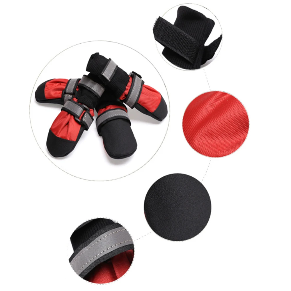 4pcs Anti-slip Snow Pet Boots Waterproof Winter Pet Dog Shoes Paw Protector Warm Reflective For Medium Large Dogs Labrador Husky
4pcs Anti-slip Snow Pet Boots Waterproof Winter Pet Dog Shoes Paw Protector Warm Reflective For Medium Large Dogs Labrador Husky