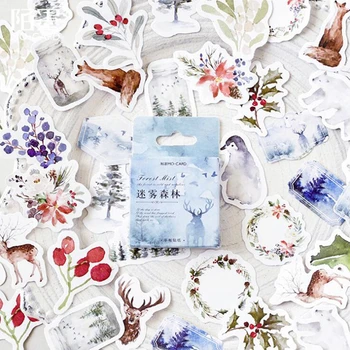 46Pcs/Pack Colored Sticky Stickers Misty Deep Forest Animals Decoracion Boxed Scrapbook Office Stationery School Supplies
46Pcs/Pack Colored Sticky Stickers Misty Deep Forest Animals Decoracion Boxed Scrapbook Office Stationery School Supplies