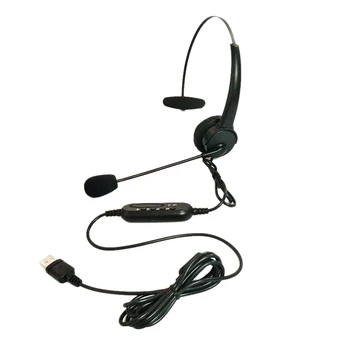 Single-Sided USB Telephone/Computer Headset with Microphone Noise Cancelling and Volume Controls for Computer Laptop PC. 
Single-Sided USB Telephone/Computer Headset with Microphone Noise Cancelling and Volume Controls for Computer Laptop PC.