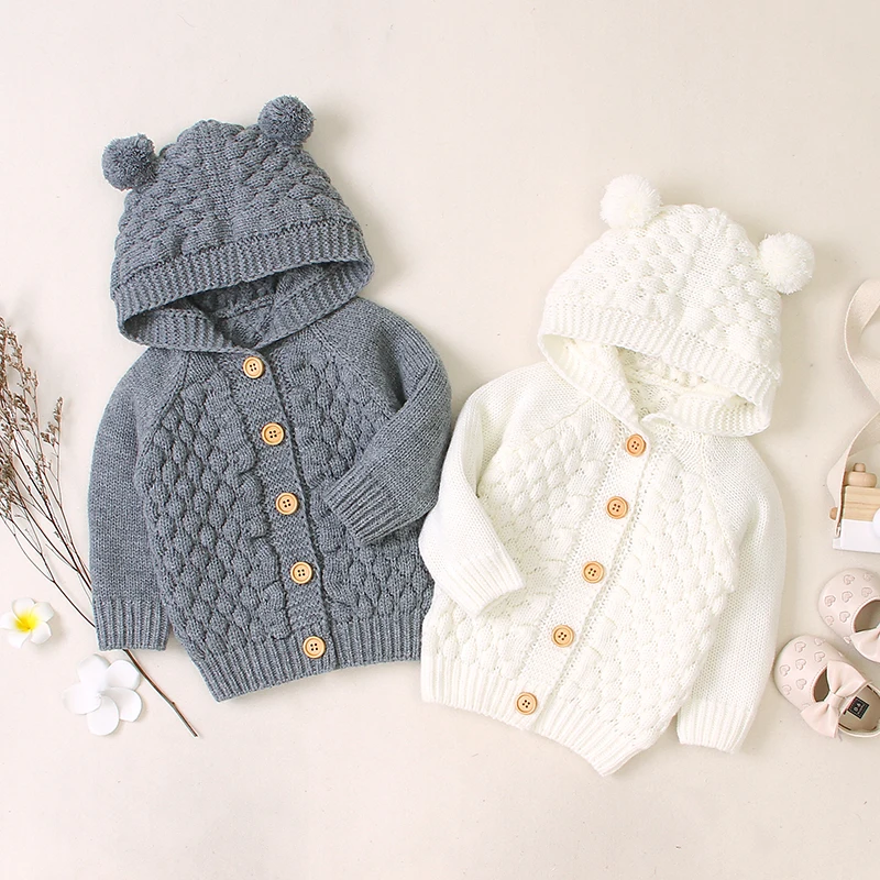 Spring Autumn Infant Baby Boys Girls Acrylic Long Sleeve Sweater Cute Solid Color Plush Ball Design Comfortable Outerwear
Spring Autumn Infant Baby Boys Girls Acrylic Long Sleeve Sweater Cute Solid Color Plush Ball Design Comfortable Outerwear