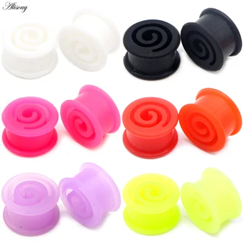 Alisouy 2pcs Hollow Spirals Circle Silicone Ear Gauges Plugs Tunnels Oreja Piercing Ear Expander Stretcher Unisex Body Jewelry
Alisouy 2pcs Hollow Spirals Circle Silicone Ear Gauges Plugs Tunnels Oreja Piercing Ear Expander Stretcher Unisex Body Jewelry