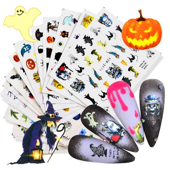 Halloween Christmas Autumn Designs Nail Art Water Sticker Anime Skull Bone Decals Gel Polish Slider Accessories Nail Decora
Halloween Christmas Autumn Designs Nail Art Water Sticker Anime Skull Bone Decals Gel Polish Slider Accessories Nail Decora