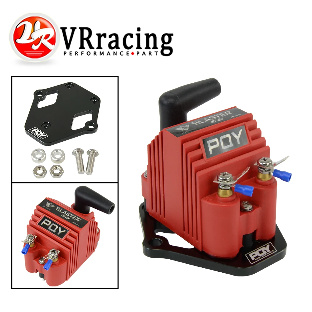 Universal Blaster 12V High Output External Male E-Core Ignition Coil With Kits Adaptor Bracket Mount Kit For Chevrolet 253 289
Universal Blaster 12V High Output External Male E-Core Ignition Coil With Kits Adaptor Bracket Mount Kit For Chevrolet 253 289