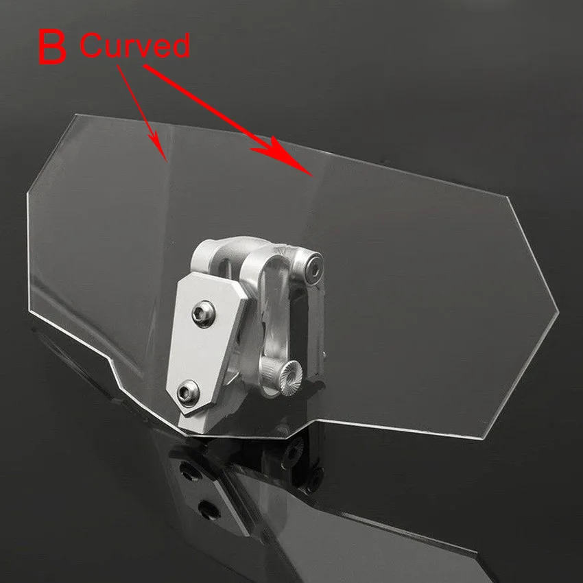Unversal Airflow Adjustable Windscreen Wind Deflector Motorcycle Windshield FOR bmw gs 800 xj6 honda nc700x cb650r tmax yamaha
Unversal Airflow Adjustable Windscreen Wind Deflector Motorcycle Windshield FOR bmw gs 800 xj6 honda nc700x cb650r tmax yamaha