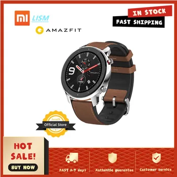 Xiaomi LISM Version Amazfit GTR 47mm Smart Watch 5ATM Waterproof Smartwatch 24 Days Battery Music Control Leather Silicon Strap
Xiaomi LISM Version Amazfit GTR 47mm Smart Watch 5ATM Waterproof Smartwatch 24 Days Battery Music Control Leather Silicon Strap