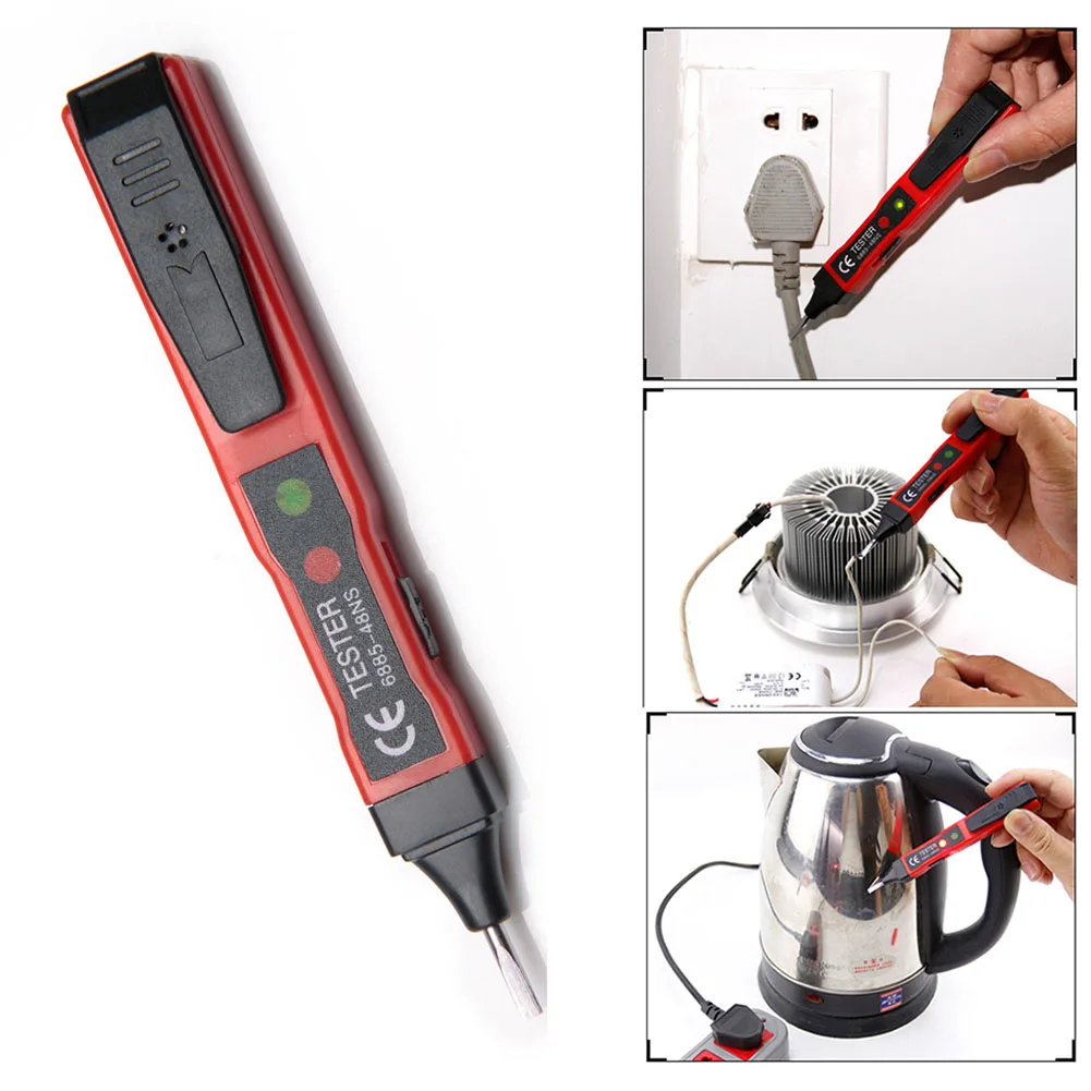 Electric Indicator LED Light Detector Sensor Power Non-contact Outlet Junction Boxes Voltage Tester Pen Fuses Digital Insulated
Electric Indicator LED Light Detector Sensor Power Non-contact Outlet Junction Boxes Voltage Tester Pen Fuses Digital Insulated