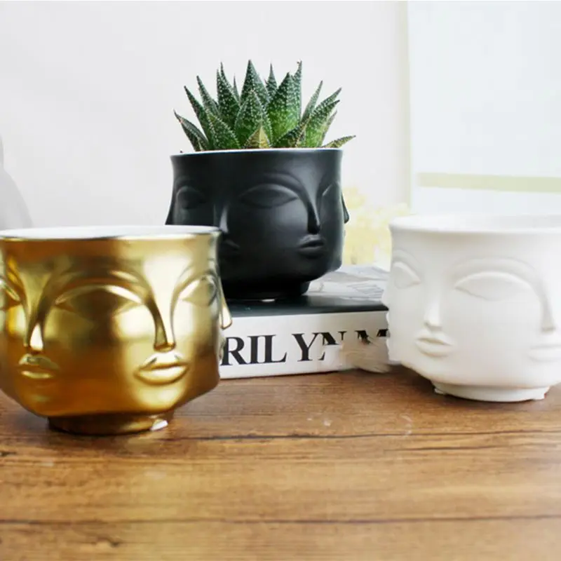 Ceramic Flower Pot Flowerpot Plants Holder Vase Human Face Abstract Home Decoration Indoor Decor Creative Nordic Style Ins
Ceramic Flower Pot Flowerpot Plants Holder Vase Human Face Abstract Home Decoration Indoor Decor Creative Nordic Style Ins