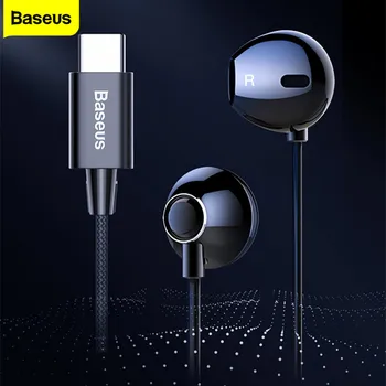 Baseus C06 Type C Earphone Headphones Wired In Ear Buds Headset 6D Stereo Smartphone Earbuds Noise Canceling Sport Ear Phones
Baseus C06 Type C Earphone Headphones Wired In Ear Buds Headset 6D Stereo Smartphone Earbuds Noise Canceling Sport Ear Phones