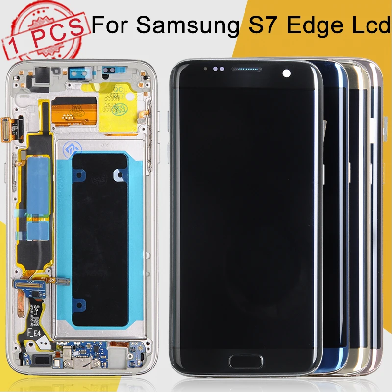 Dinamico Super Amoled G935 дисплей экран для Samsung Galaxy S7 Edge Lcd сенсорный дигитайзер сборка G935F с