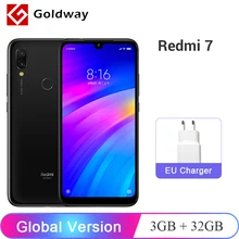 في الأسهم! النسخة العالمية Xiaomi Redmi 7 3GB RAM 32GB ROM الهاتف المحمول أنف العجل 632 الثماني النواة 12MP 6.26" 4000mAh بطارية(Hong Kong,China)