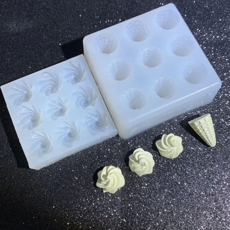 3D Mini Ice Cream Cone Keychain Resin Molds DIY Popsicles Food Play Pendant Silicone Mold Handmade Jewelry Making Tools
3D Mini Ice Cream Cone Keychain Resin Molds DIY Popsicles Food Play Pendant Silicone Mold Handmade Jewelry Making Tools