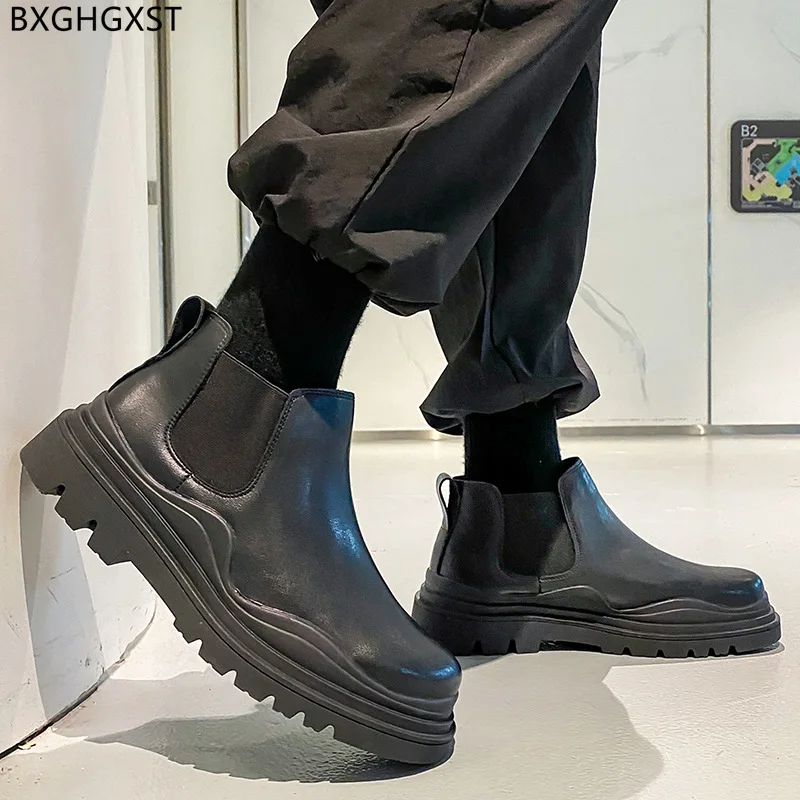 Ботильоны мужские зимние, мужская обувь, мужские ботинки челси на платформе, мужские массивные ботинки, мужская кожаная повседневная обувь для мужчин, мужская обувь 2024 
Ботильоны мужские зимние, мужская обувь, мужские ботинки челси на платформе, мужские массивные ботинки, мужская кожаная повседневная обувь для мужчин, мужская обувь 2024