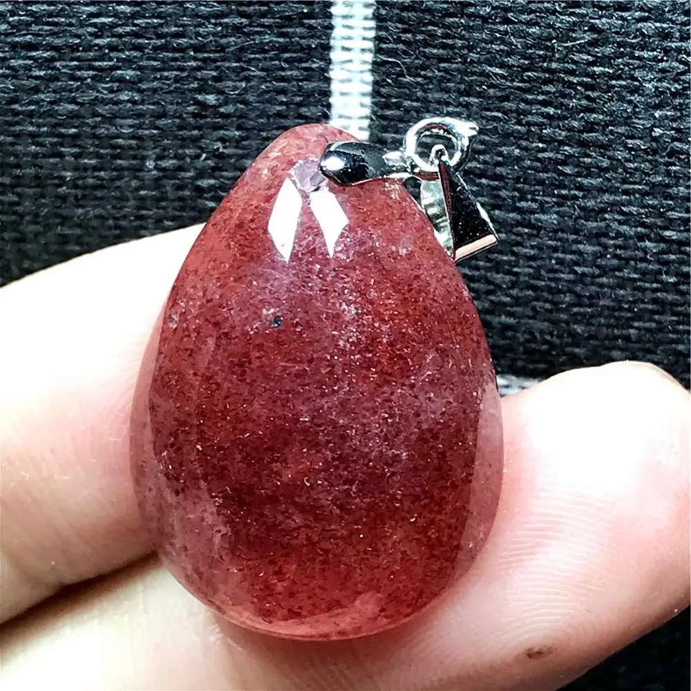Real Natural Red Strawberry Quartz Pendant For Woman Man Crystal Silver 25x18x8mm Water Drop Stone Jewelry AAAAA Drop Shipping
Real Natural Red Strawberry Quartz Pendant For Woman Man Crystal Silver 25x18x8mm Water Drop Stone Jewelry AAAAA Drop Shipping
