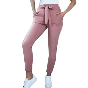 High Waist Women Pants Elegant Office Lady Solid Bandage Bow Slim Fit Pocket Womens Clothing Y0484A
High Waist Women Pants Elegant Office Lady Solid Bandage Bow Slim Fit Pocket Womens Clothing Y0484A