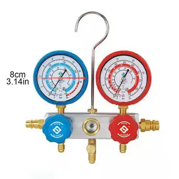 R134a R12 Manifold Gauge Set HVAC AC Refrigeration Test -Air Conditioners - Auto E7CA 
R134a R12 Manifold Gauge Set HVAC AC Refrigeration Test -Air Conditioners - Auto E7CA
