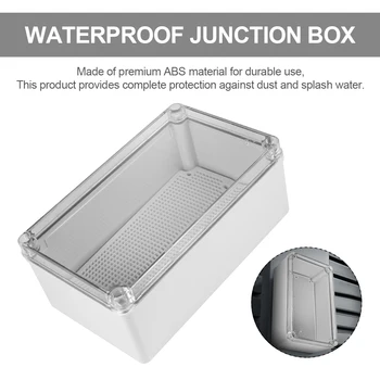 ABS Plastic Dustproof Waterproof Junction Box Universal Electrical Project Enclosure Cable Branch box for Indoor and Outdoor
ABS Plastic Dustproof Waterproof Junction Box Universal Electrical Project Enclosure Cable Branch box for Indoor and Outdoor