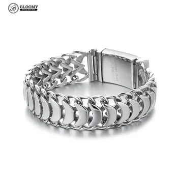 20mm Heavy Men's Keel Bracelet Personality Cuban Link Silver Color 316L Stainless Steel Wristband Male Jewelry 
20mm Heavy Men's Keel Bracelet Personality Cuban Link Silver Color 316L Stainless Steel Wristband Male Jewelry