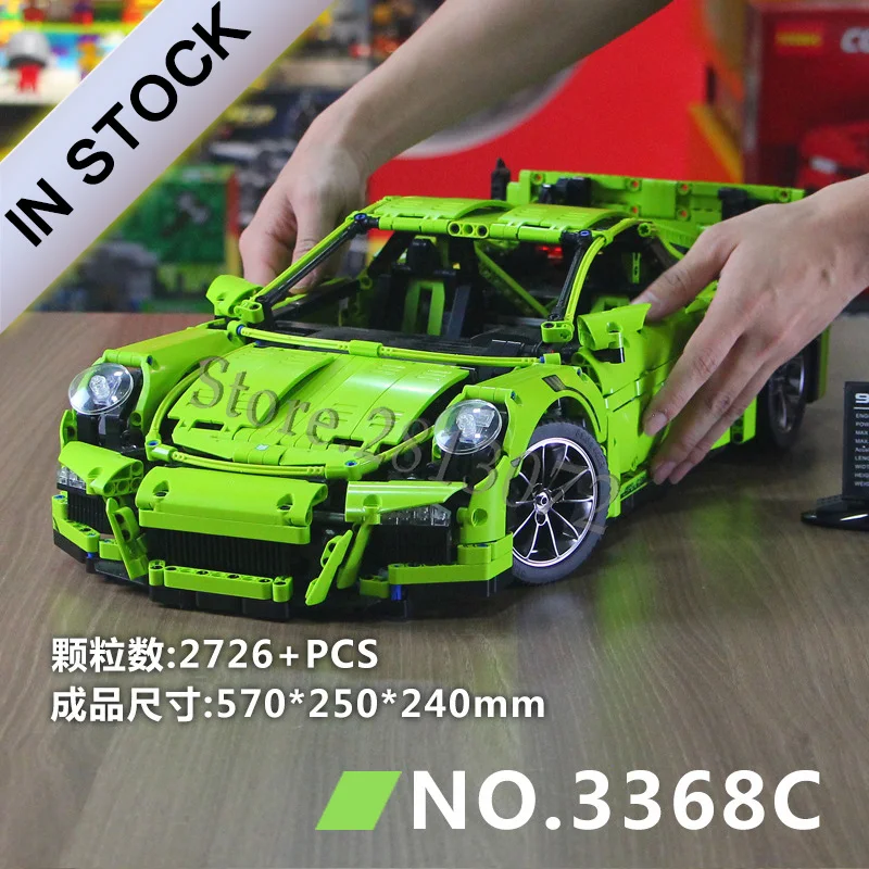 In Stock Racing Car Technic 3368C 2704Pcs Street View Model Blocks Bricks Toys Compatible kid toys Christmas gifts 42056 20001
