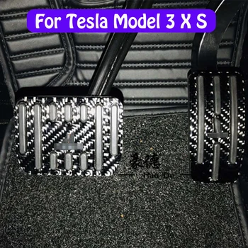 For Tesla Model 3 Model X Model S Accessories Car Accelerator Brake Pedal Non-slip Panel Carbon Fiber Pattern Protection Cover
For Tesla Model 3 Model X Model S Accessories Car Accelerator Brake Pedal Non-slip Panel Carbon Fiber Pattern Protection Cover