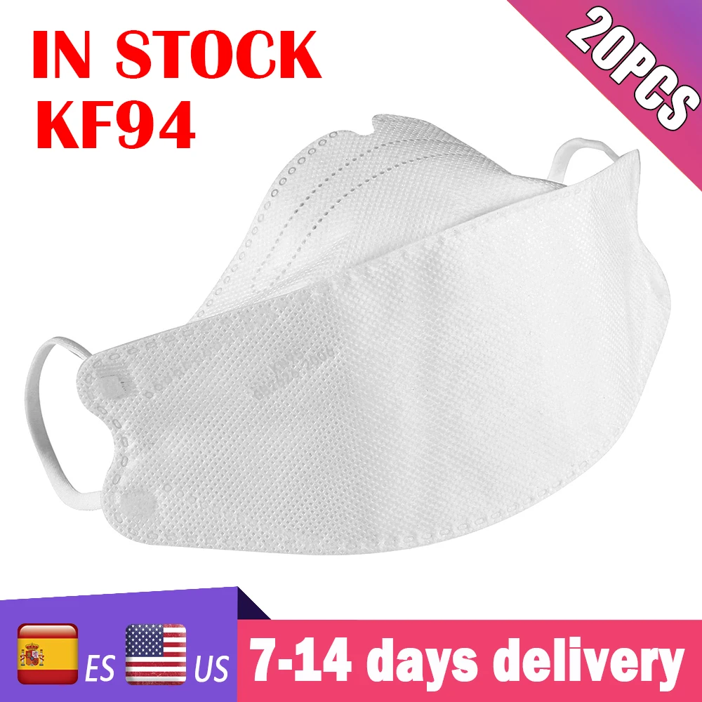 KF94 mask korea face mask 4 Layers Dust Mask Anti Bacteria Face Masks Mouth Cover Anti PM2.5 Dust Mask mascarilla tapa boca