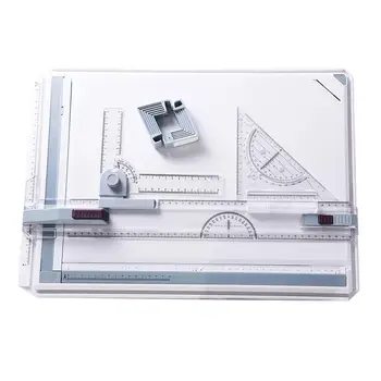 Portable A3 Drawing Board Draft Painting Board with Parallel Rulers Corner Clips Head-lock Adjustable Angle Art Draw Tools
Portable A3 Drawing Board Draft Painting Board with Parallel Rulers Corner Clips Head-lock Adjustable Angle Art Draw Tools