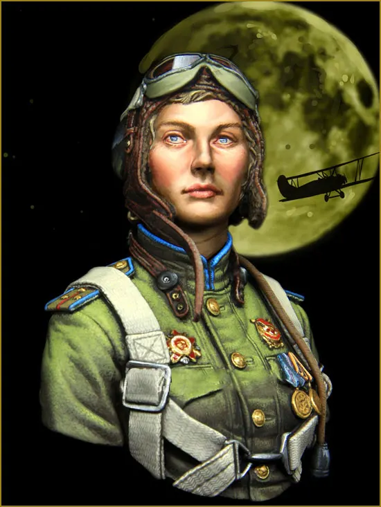 1/10 Scale WWII Soviet Female Pilot Resin Bust Miniatures Unpainted DIY Assembling Static GK Figure Model Kits Collection
1/10 Scale WWII Soviet Female Pilot Resin Bust Miniatures Unpainted DIY Assembling Static GK Figure Model Kits Collection
