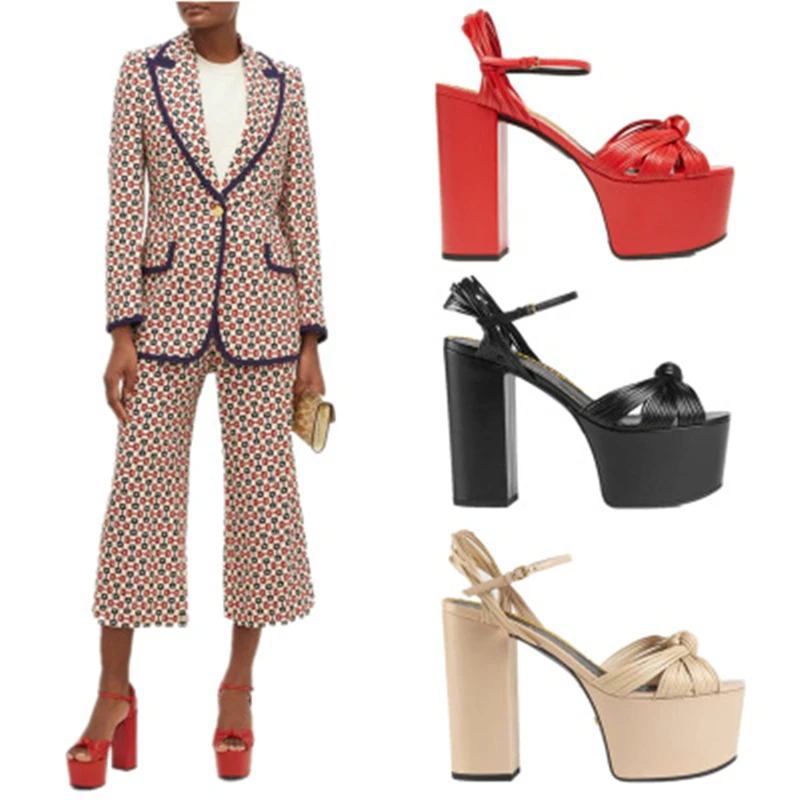 Siddons Bow Knot Design Women Platform Sandals Peep Toe Ankle Strap Ladies Chunky High Heels Party Shoes Woman Gladiator Sandals
Siddons Bow Knot Design Women Platform Sandals Peep Toe Ankle Strap Ladies Chunky High Heels Party Shoes Woman Gladiator Sandals