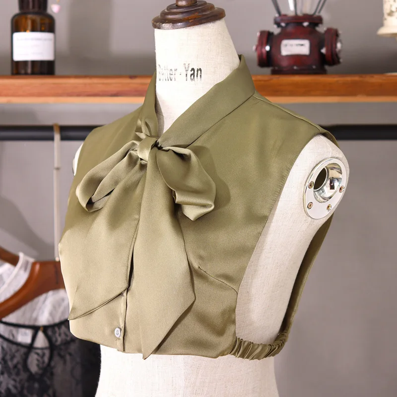 Front Bowknots Fake Collar for Women Detachable Collars Lace False Collar Stand Woman Removable Half Shirt Detachable
Front Bowknots Fake Collar for Women Detachable Collars Lace False Collar Stand Woman Removable Half Shirt Detachable