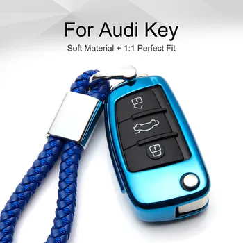 Car Soft TPU Remote Smart Key Cover Case Shell for Audi A6 A7 A8 A4L A1 A3 A4 A5 Quattro Q3 Q5 Q7 Q8 Key Fob Ring Chain Styling
Car Soft TPU Remote Smart Key Cover Case Shell for Audi A6 A7 A8 A4L A1 A3 A4 A5 Quattro Q3 Q5 Q7 Q8 Key Fob Ring Chain Styling