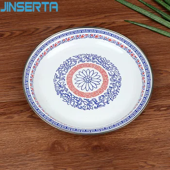 JINSERTA Antique Printing Enamel Tray Tableware Dessert Fruit Snack Plate Desktop Food Container Home Restaurant Serving Tray
JINSERTA Antique Printing Enamel Tray Tableware Dessert Fruit Snack Plate Desktop Food Container Home Restaurant Serving Tray