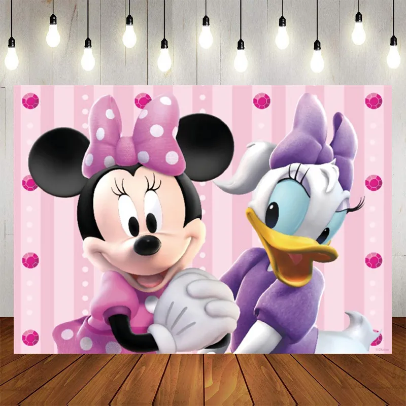 Pink Happy Birthday Backdrop Banner Minnie Mouse Daisy Duck Theme Background For Baby Shower Kids Girls Birthday Party Decor
Pink Happy Birthday Backdrop Banner Minnie Mouse Daisy Duck Theme Background For Baby Shower Kids Girls Birthday Party Decor