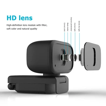 1080P Full HD USB Web Camera with Microphone for Video Conference Live Streaming Digital USB Video Recorder Home Office
1080P Full HD USB Web Camera with Microphone for Video Conference Live Streaming Digital USB Video Recorder Home Office