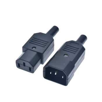 IEC Straight Cable Plug Connector C13 C14 10A 250V Black female&male Plug Rewirable Power Connector 3 pin AC Socket
IEC Straight Cable Plug Connector C13 C14 10A 250V Black female&male Plug Rewirable Power Connector 3 pin AC Socket
