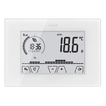 VIMAR 02907 TERMOSTATO TOUCH SCREEN RETROILLUMINATO Wi-Fi con APP
VIMAR 02907 TERMOSTATO TOUCH SCREEN RETROILLUMINATO Wi-Fi con APP