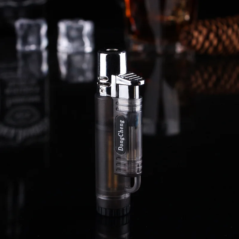 Transparent visible gas Blue Flame Butane Torch Windproof Lighter Outdoor Turbo Lighter Cigar Tube Kitchen Lighter
Transparent visible gas Blue Flame Butane Torch Windproof Lighter Outdoor Turbo Lighter Cigar Tube Kitchen Lighter