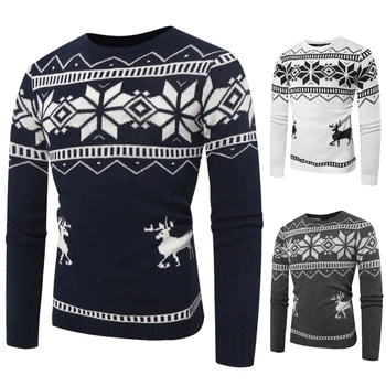Autumn Winter Christmas Sweater Men Casual O Neck Sweaters Deer Knitted Pullover Hip Hop Jumper Jersey Slim Fit Male Clothes Pull Homme
Autumn Winter Christmas Sweater Men Casual O Neck Sweaters Deer Knitted Pullover Hip Hop Jumper Jersey Slim Fit Male Clothes Pull Homme