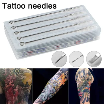 Wholesale 50/100Pcs Disposable Tattoo Needles Set Stainless Steel Tips Assorted Kit for Tattoo Machine M3
Wholesale 50/100Pcs Disposable Tattoo Needles Set Stainless Steel Tips Assorted Kit for Tattoo Machine M3