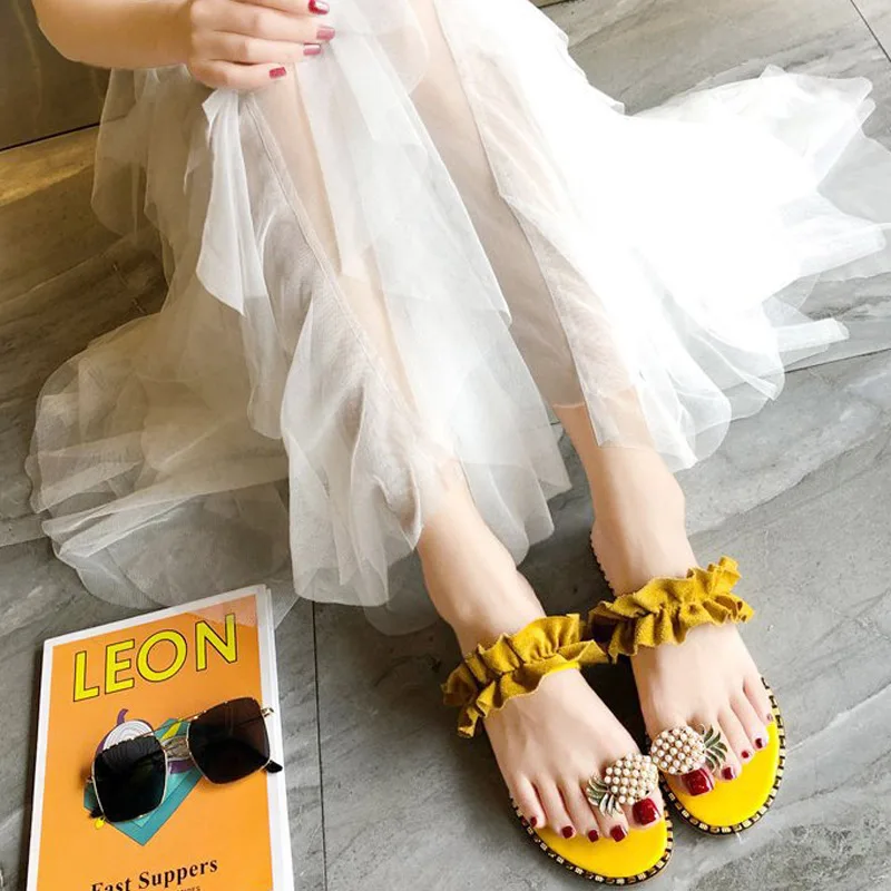 Hot Womens Fashion Pineapple Sandals Open Toe Ring Sandals Anti-slip Hot Summer BVN66
Hot Womens Fashion Pineapple Sandals Open Toe Ring Sandals Anti-slip Hot Summer BVN66