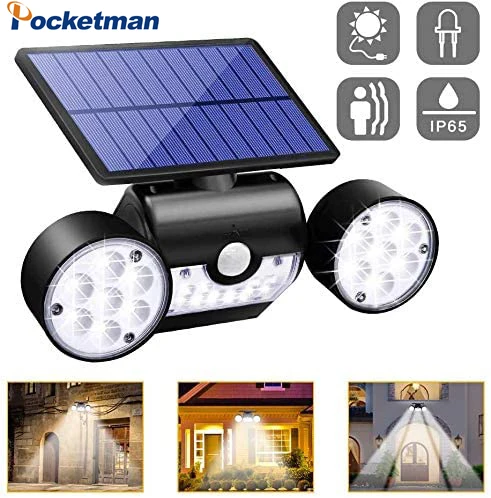 Outdoor Solar Lamp Waterproof Spotlight Motion Sensor Solar Light 360 Degree Rotation Solar Wall Light for Garden Yard Lighting
Outdoor Solar Lamp Waterproof Spotlight Motion Sensor Solar Light 360 Degree Rotation Solar Wall Light for Garden Yard Lighting