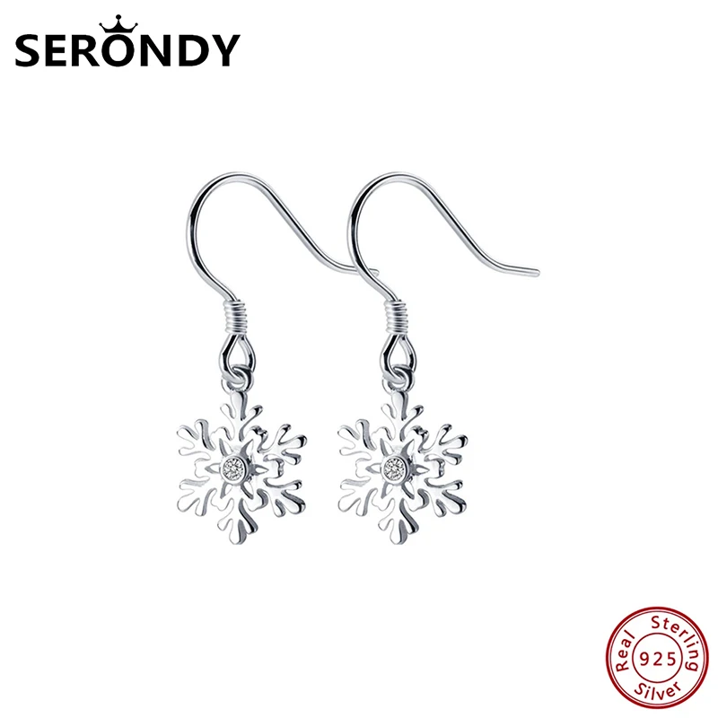 SERONDY Snowflake Crystal 925 Silver Earrings For Women Unusual Jewelry Drop Earrings Undefined 2020 New Hit Female Gift ED10901
SERONDY Snowflake Crystal 925 Silver Earrings For Women Unusual Jewelry Drop Earrings Undefined 2020 New Hit Female Gift ED10901
