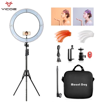 18 inch LED Ring Lamp With 200CM Tripod Selfie Ring Light For Make up YouTube Dimmable Photo Video Studio Photography Light
18 inch LED Ring Lamp With 200CM Tripod Selfie Ring Light For Make up YouTube Dimmable Photo Video Studio Photography Light