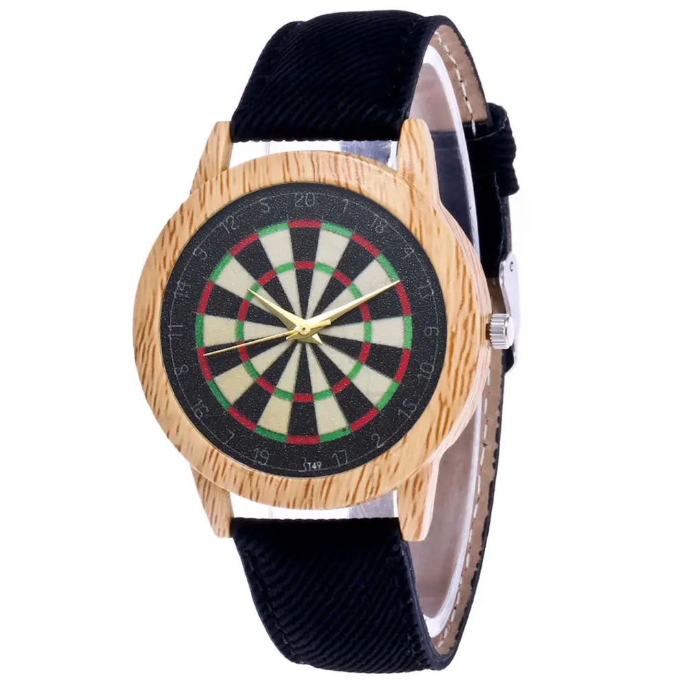 Dart Board Retro Pattern Fashion Denim Black Strap Cheap Wristband Women Quartz Watch Girl Valentine Chrismas Boys Gifts 2019
Dart Board Retro Pattern Fashion Denim Black Strap Cheap Wristband Women Quartz Watch Girl Valentine Chrismas Boys Gifts 2019