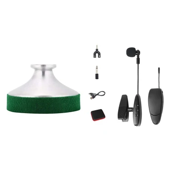 1Pcs Tenor Saxophone Mute & 1 Set Wireless Saxophone Microphone System Clip on Musical Instruments
1Pcs Tenor Saxophone Mute & 1 Set Wireless Saxophone Microphone System Clip on Musical Instruments