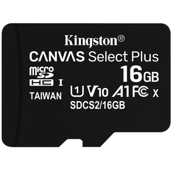 Memory card microSDHC UHS-I Kingston canvselect plus 16 GB, 100 MB/s, class 10, sdcs2/16gbsp, 1 pc.
Memory card microSDHC UHS-I Kingston canvselect plus 16 GB, 100 MB/s, class 10, sdcs2/16gbsp, 1 pc.