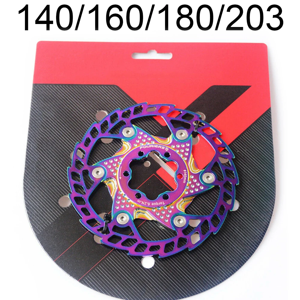 Fouriers MTB Bike Bicycle Disc Brake Rotor 6 Bolt Floating 140-203mm Optional Durable Steel Titanium Plating Processing
Fouriers MTB Bike Bicycle Disc Brake Rotor 6 Bolt Floating 140-203mm Optional Durable Steel Titanium Plating Processing