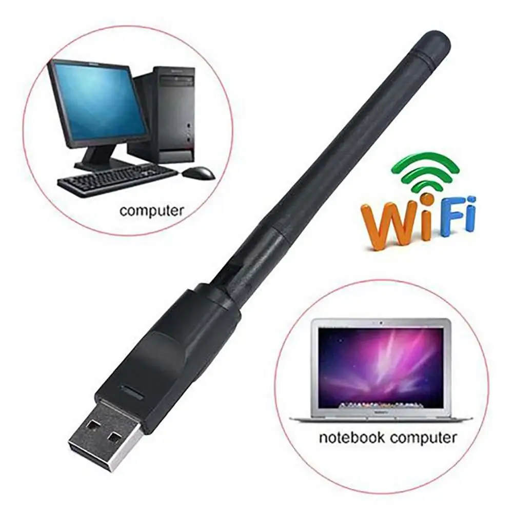 500Mbps Mini 802.11g 2.4G Wireless Network Adapter USB Wi-Fi Dongle Adapter with 2dBi Antenna
500Mbps Mini 802.11g 2.4G Wireless Network Adapter USB Wi-Fi Dongle Adapter with 2dBi Antenna