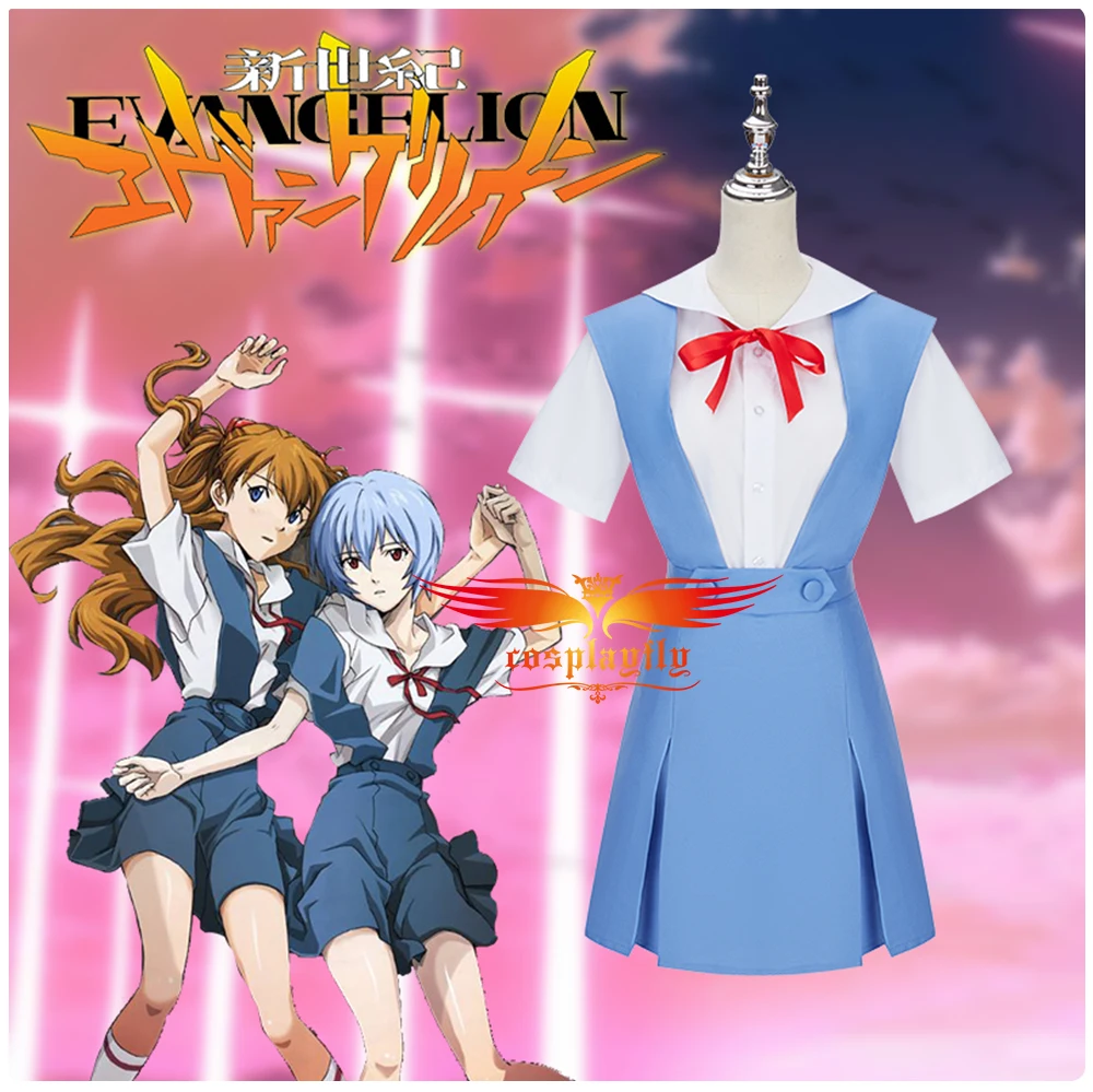 Аниме Hoshino Ruri Asuka Ayanami Rei костюм для косплея женщин взрослых девочек синяя